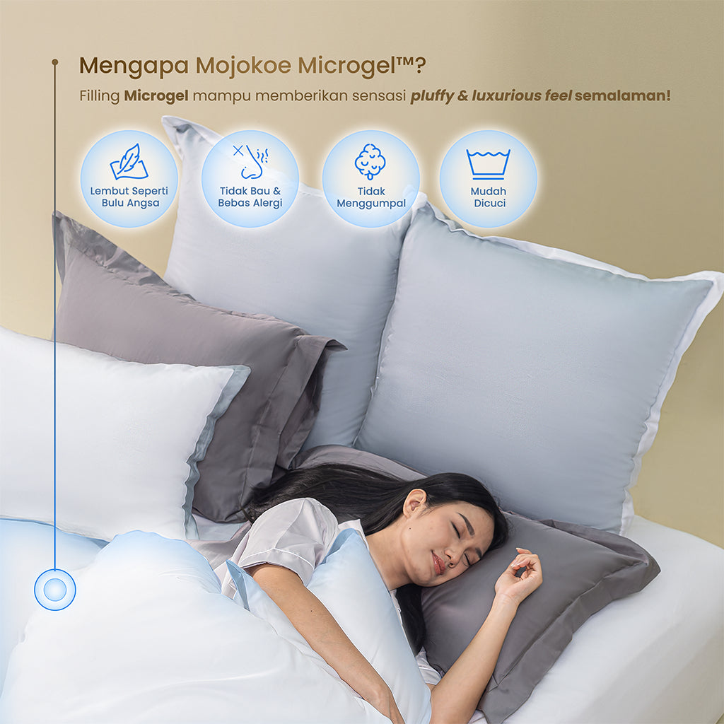 MOJOKOE Sprei Bedcover Organic Lyocell Solid Tencel 80s Bedding