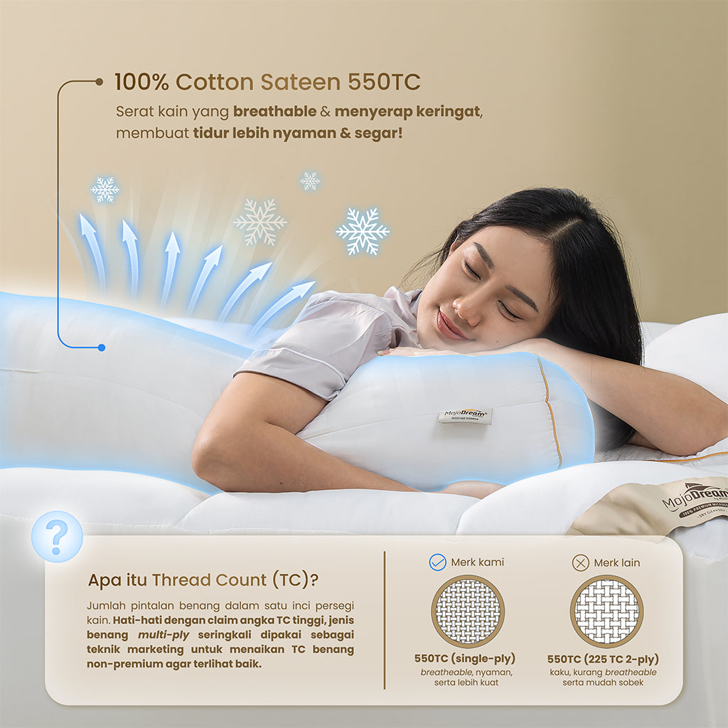 MOJOKOE Luxury Hotel Bolster / Guling Hotel | 100% Microgel by MojoDream