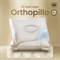 MOJOKOE OrthoPillo 3D Dual Layer | 100% Premium Microgel | Bantal Orthopedic Contour Pillow