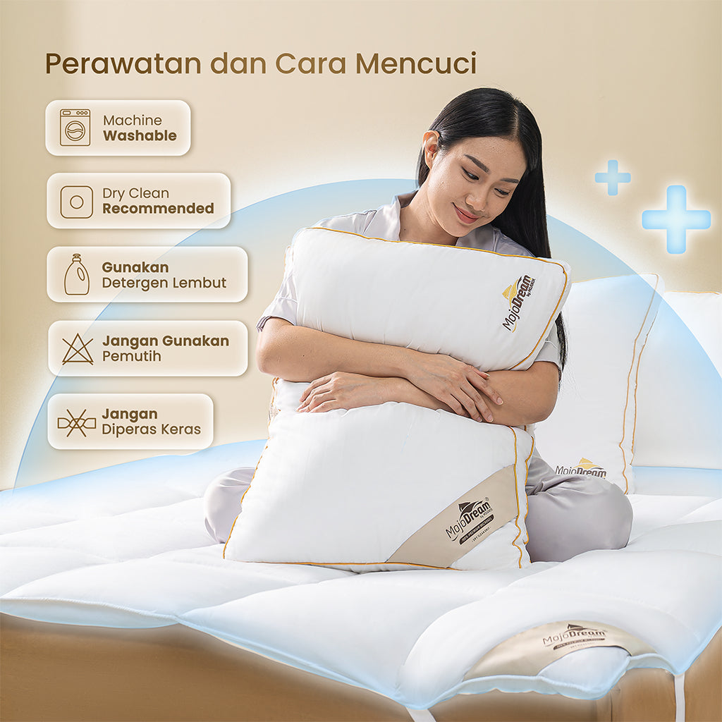 MOJOKOE Hotel Bed Mattress Topper / Cover - Size King | 100% Microgel