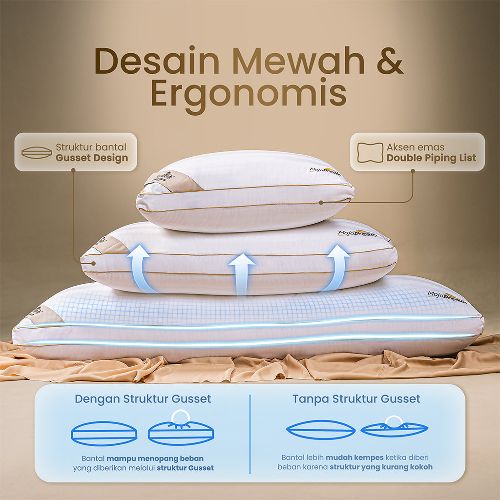 MOJOKOE Luxury Long Body Pillow / Bantal Jumbo Panjang | 100% Microgel