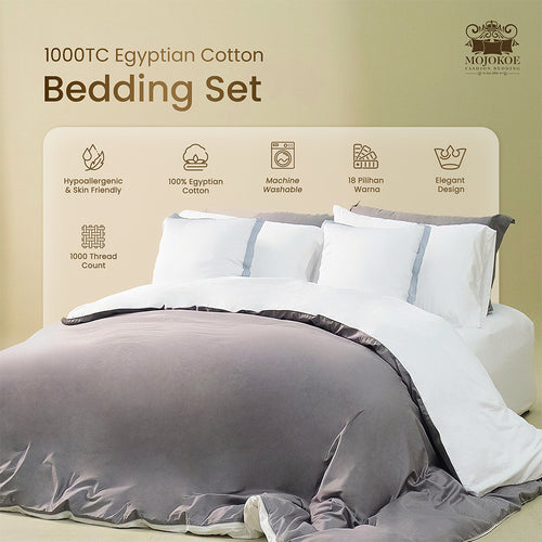 Foto utama Egyptian Cotton 1000TC — Sprei & Bedcover Set dari MOJOKOE