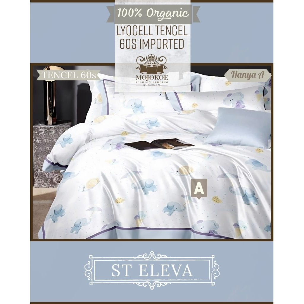 MOJOKOE Big Sale Organic Lyocell Tencel Bedcover Quiltcover Set