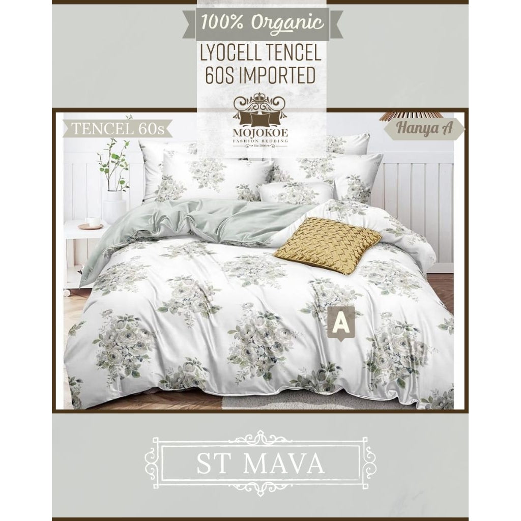 MOJOKOE Big Sale Organic Lyocell Tencel Bedcover Quiltcover Set