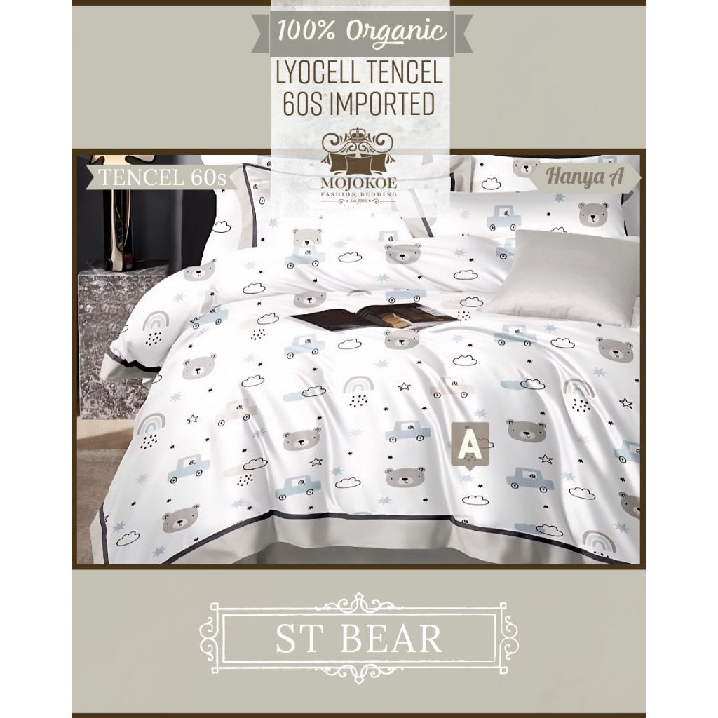 MOJOKOE Big Sale Organic Lyocell Tencel Bedcover Quiltcover Set