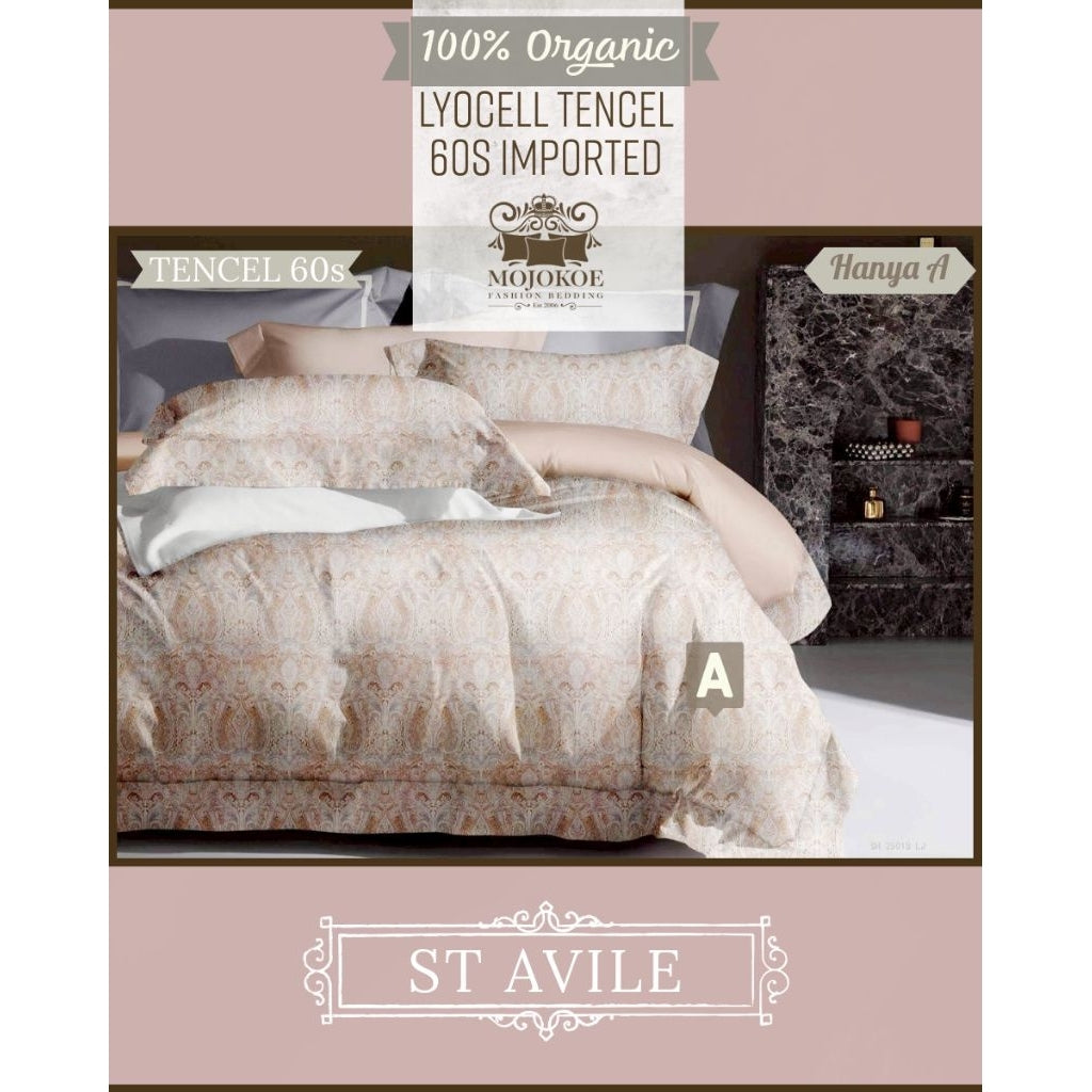 MOJOKOE Big Sale Organic Lyocell Tencel Bedcover Quiltcover Set