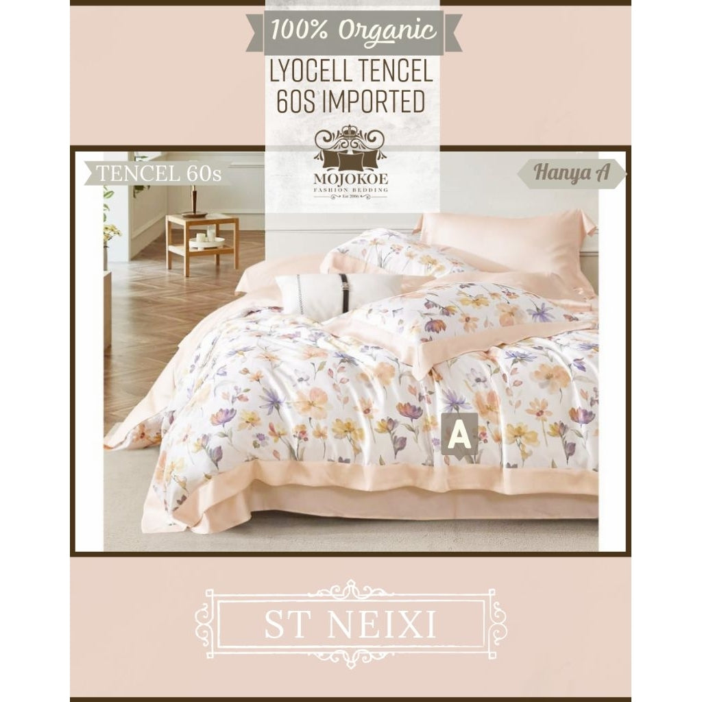 MOJOKOE Big Sale Organic Lyocell Tencel Bedcover Quiltcover Set