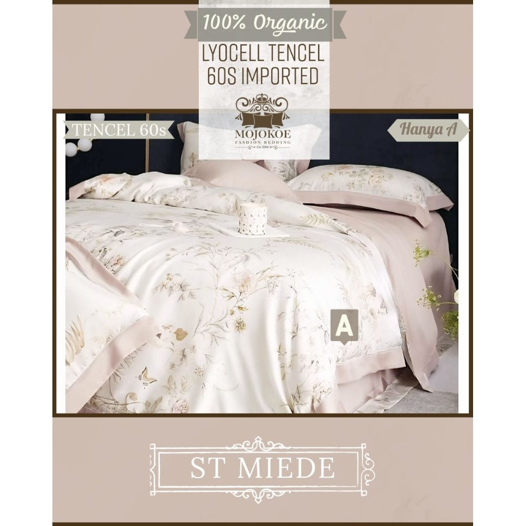 MOJOKOE Big Sale Organic Lyocell Tencel Bedcover Quiltcover Set