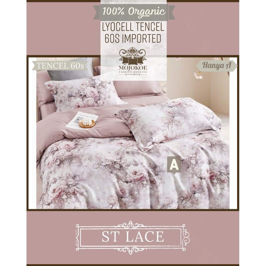 MOJOKOE Big Sale Organic Lyocell Tencel Bedcover Quiltcover Set