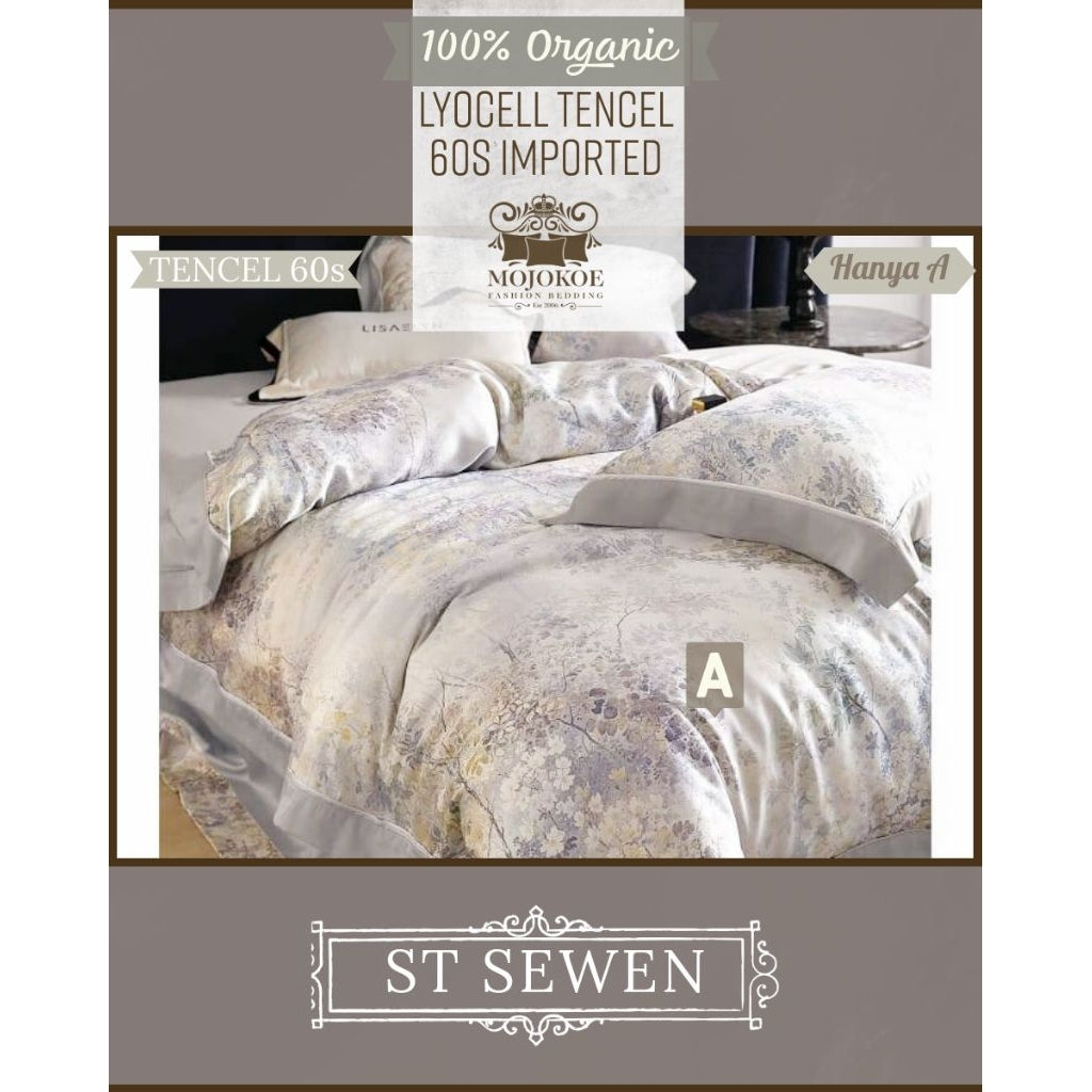 MOJOKOE Big Sale Organic Lyocell Tencel Bedcover Quiltcover Set