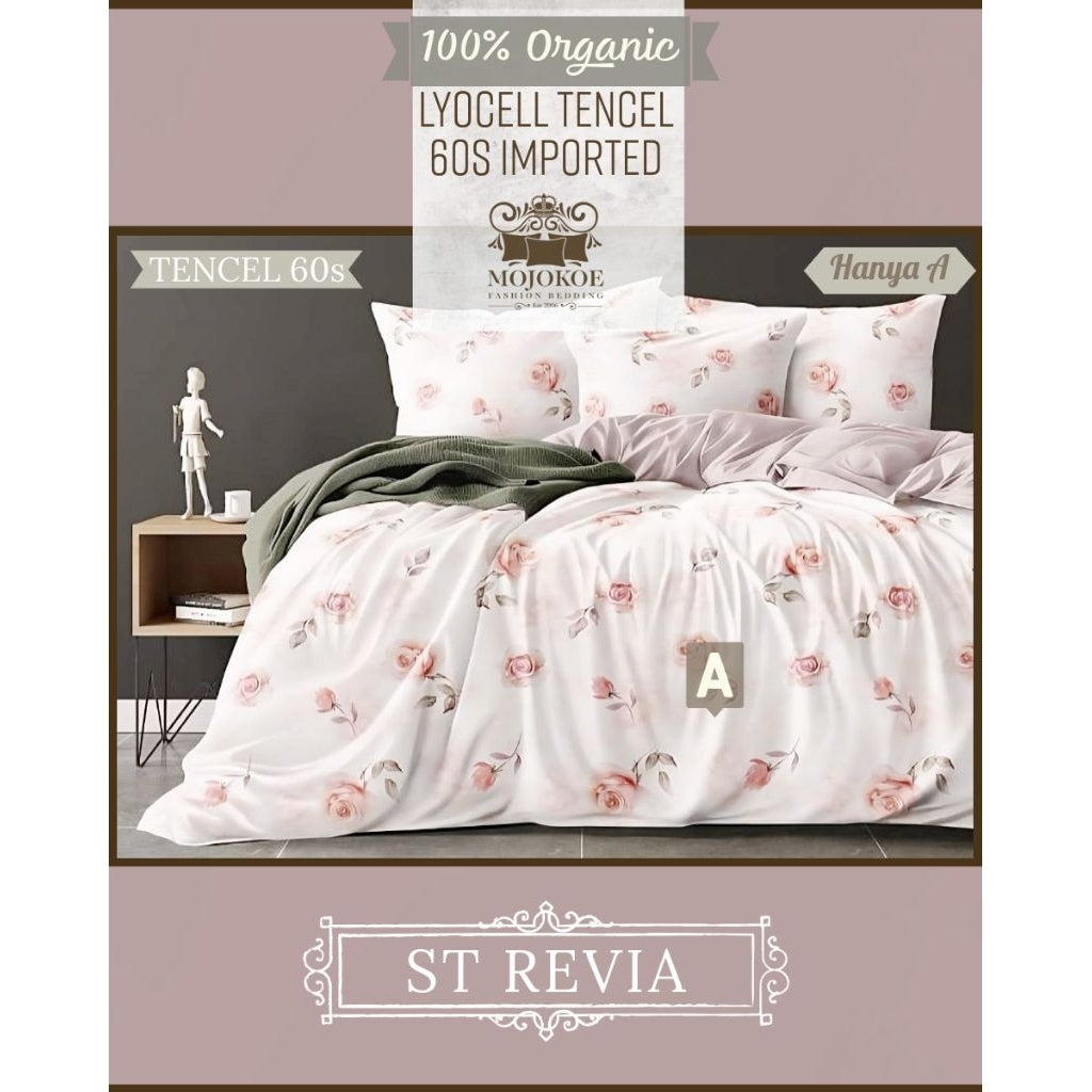 MOJOKOE Big Sale Organic Lyocell Tencel Bedcover Quiltcover Set