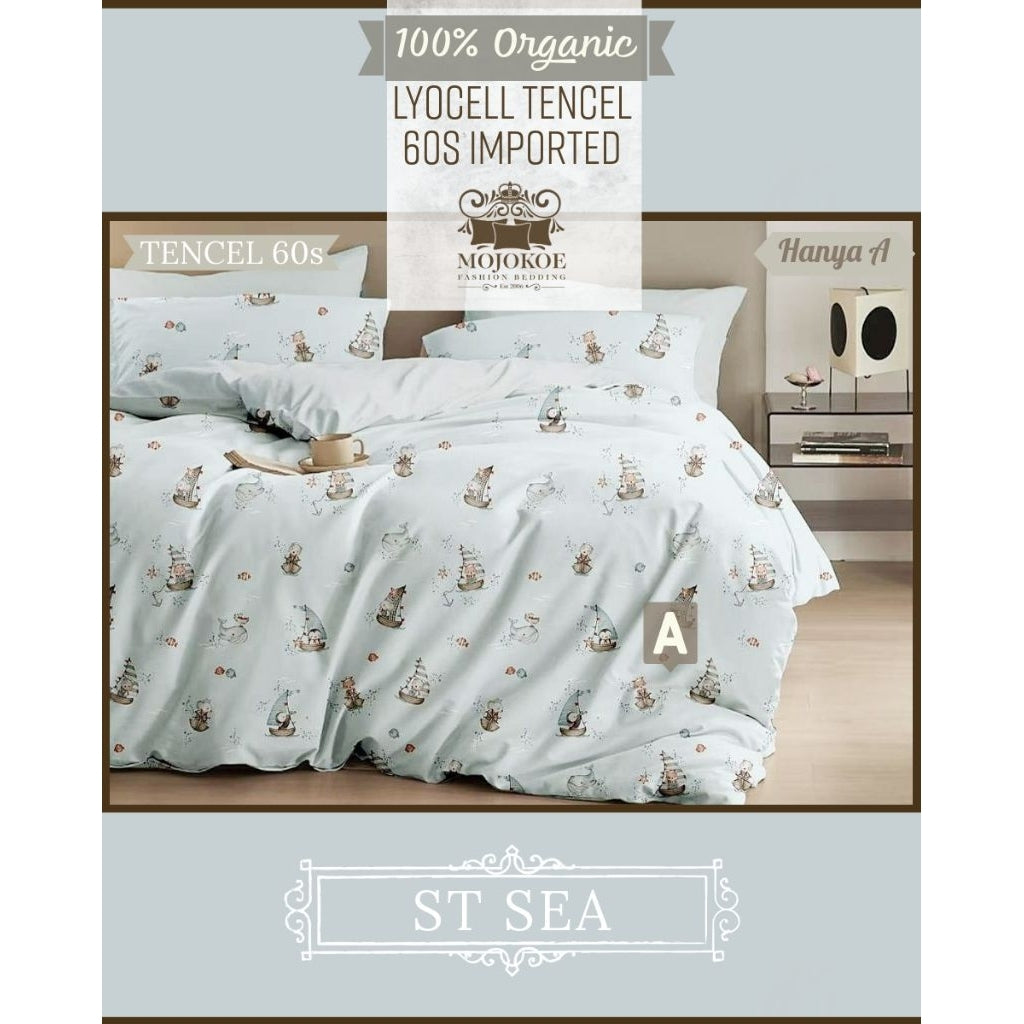 MOJOKOE Big Sale Organic Lyocell Tencel Bedcover Quiltcover Set