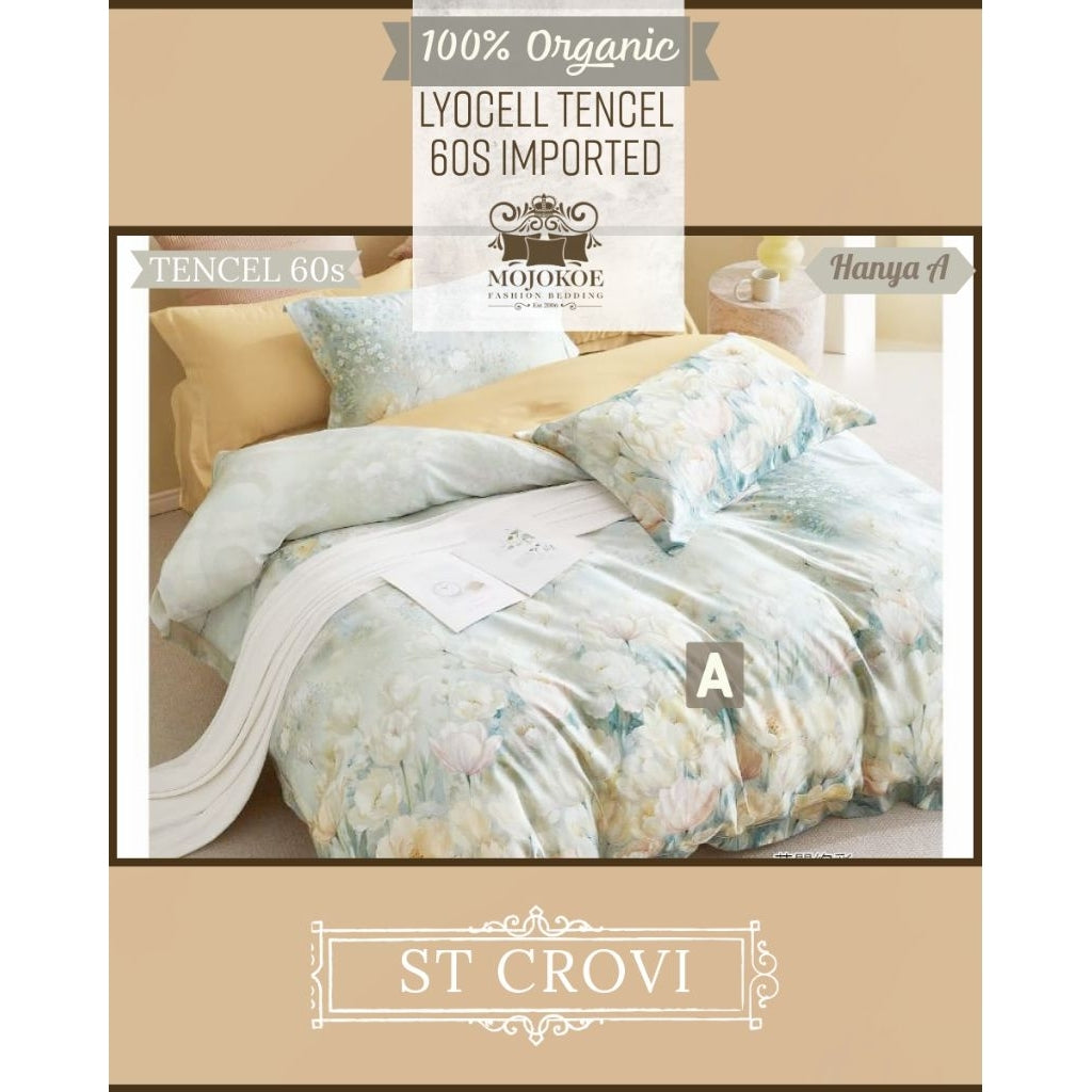 MOJOKOE Big Sale Organic Lyocell Tencel Bedcover Quiltcover Set