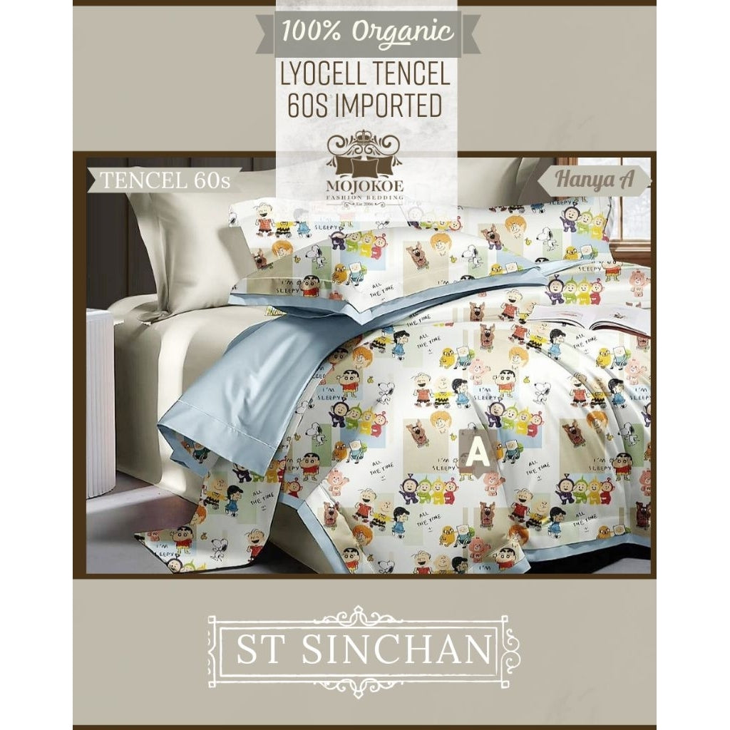 MOJOKOE Big Sale Organic Lyocell Tencel Bedcover Quiltcover Set