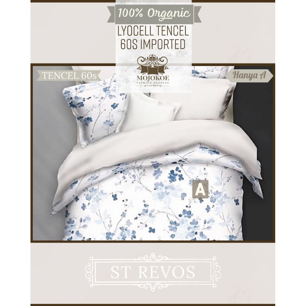 MOJOKOE Big Sale Organic Lyocell Tencel Bedcover Quiltcover Set