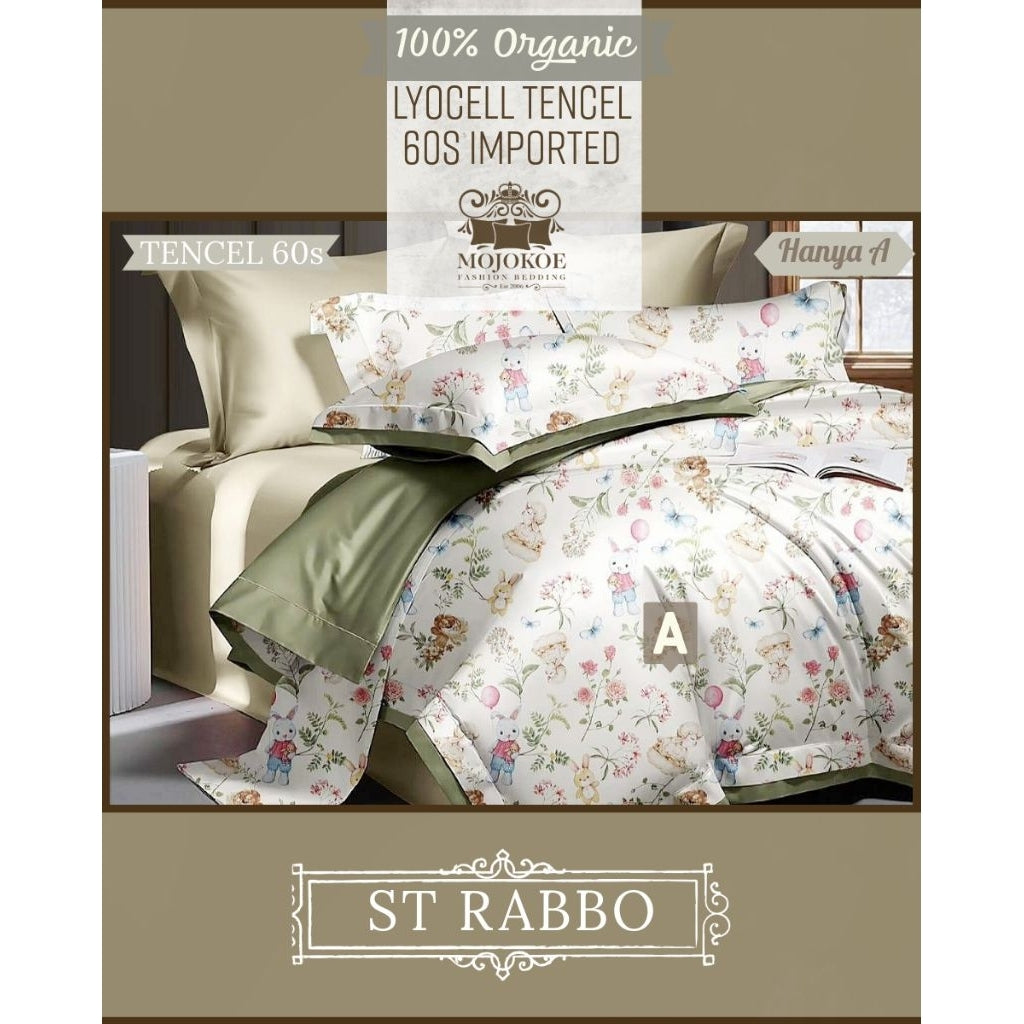 MOJOKOE Big Sale Organic Lyocell Tencel Bedcover Quiltcover Set