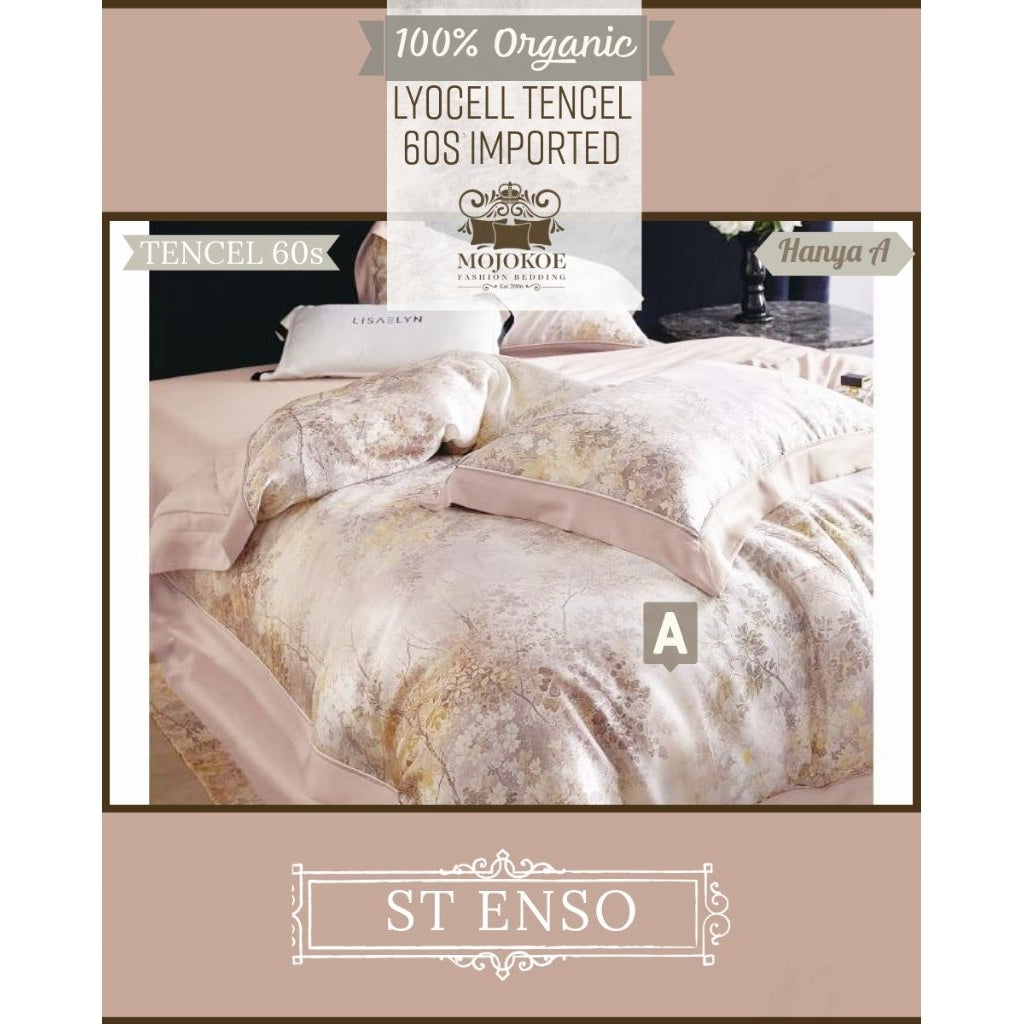 MOJOKOE Big Sale Organic Lyocell Tencel Bedcover Quiltcover Set