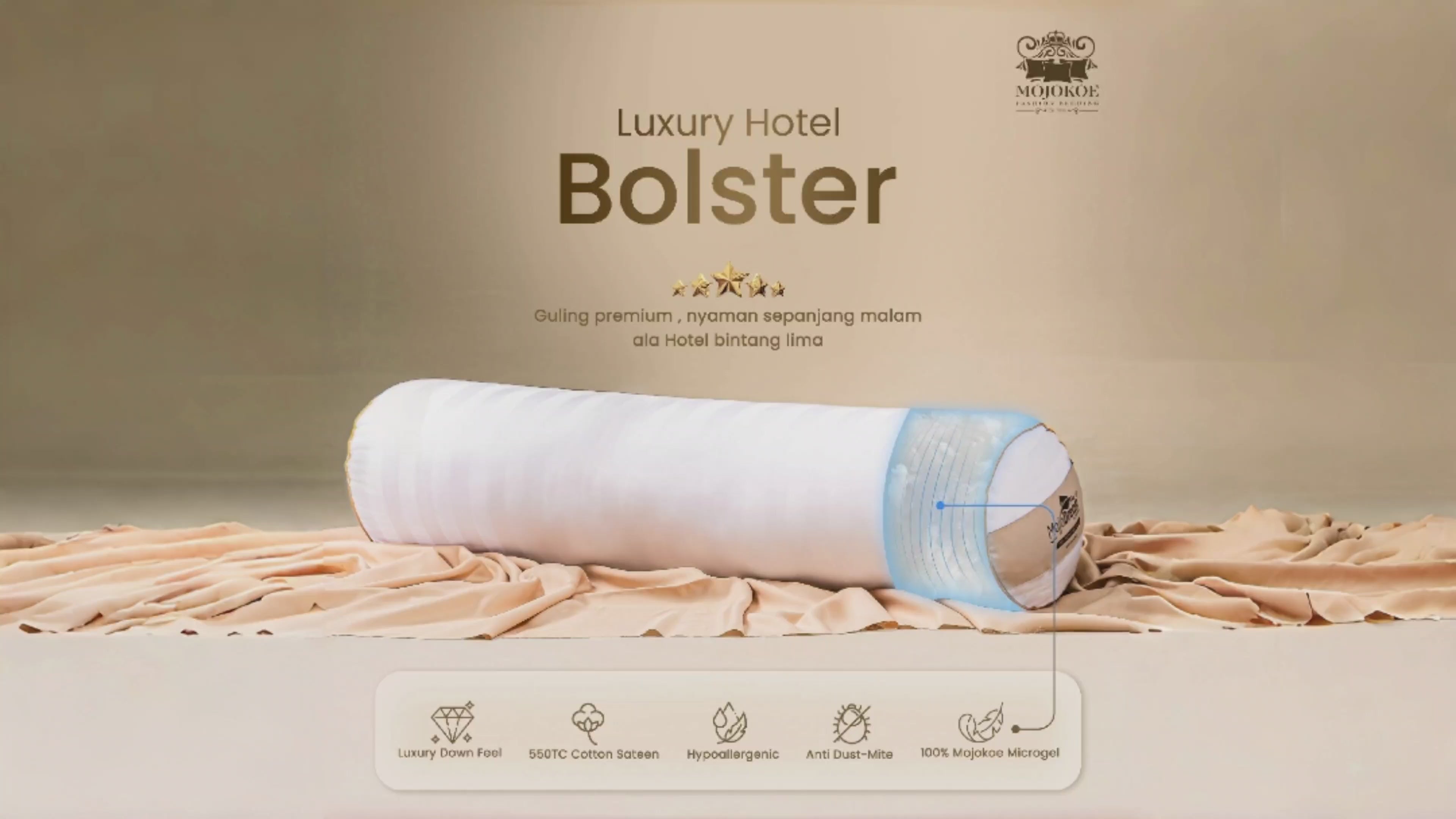 MOJOKOE Luxury Hotel Bolster / Guling Hotel | 100% Microgel by MojoDream